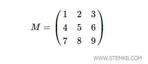 a 3x3 matrix