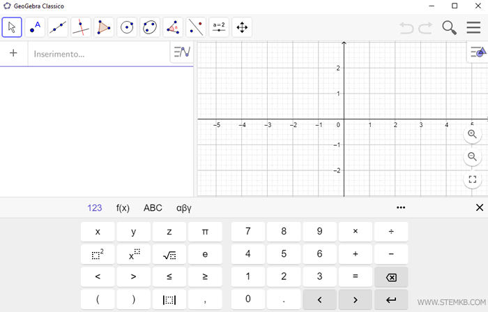 Example of GeoGebra