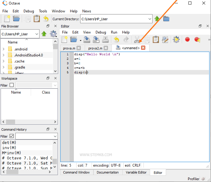 code a script