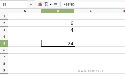 multiplication in Calc