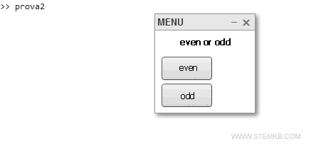 menu options