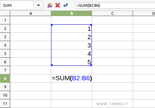 the sum function
