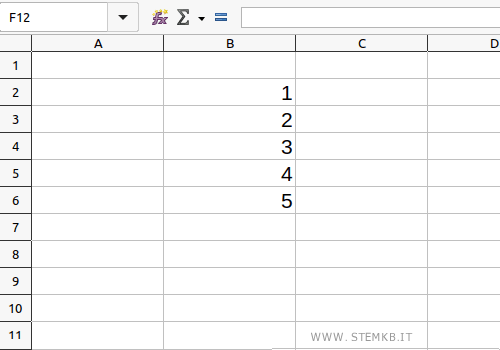 enter a series of data