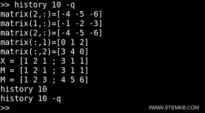 last commands