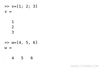 vectors in Octave